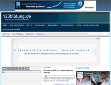 Tablet Screenshot of 123bildung.de